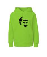 Mustafa Kemal Atatürk Fıstık Yeşili Çocuk Unisex Hoodie Kapüşonlu - Tisho