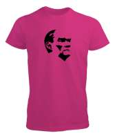 Mustafa Kemal Atatürk Fuşya Erkek Tişört - Tisho
