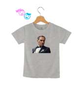 Mustafa Kemal Atatürk Gri Çocuk Unisex - Tisho