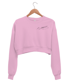 Mustafa Kemal Atatürk İmza Kadın Crop Sweatshirt - Tisho