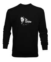 Mustafa Kemal Atatürk İmzalı The Father Yazılı Siyah Erkek Sweatshirt - Tisho