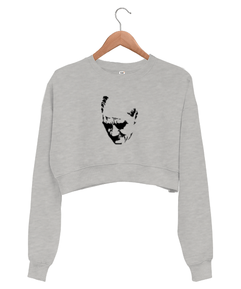 Tisho - Mustafa Kemal Atatürk Kadın Crop Sweatshirt