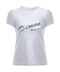 Mustafa Kemal Atatürk Kadın Tişört - Tisho