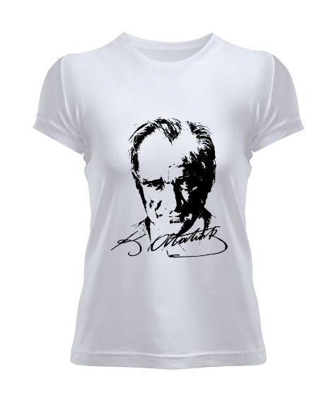 Mustafa Kemal Atatürk Kadın Tişört - Tisho