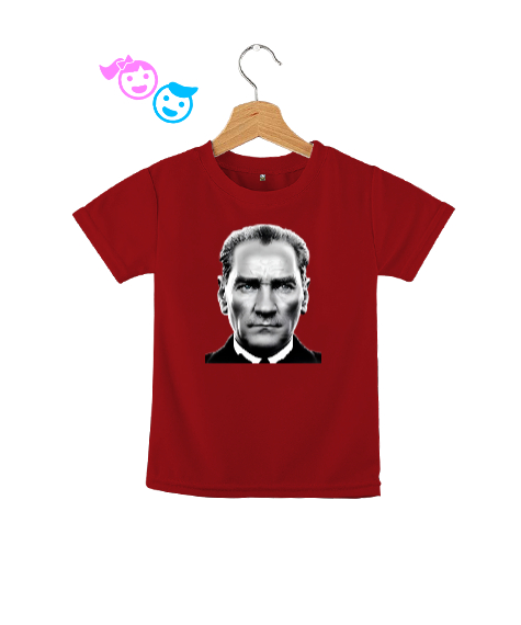 Tisho - Mustafa Kemal Atatürk Kırmızı Çocuk Unisex