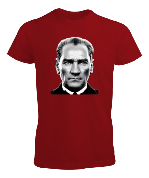 Tisho - Mustafa Kemal Atatürk Kırmızı Erkek Tişört