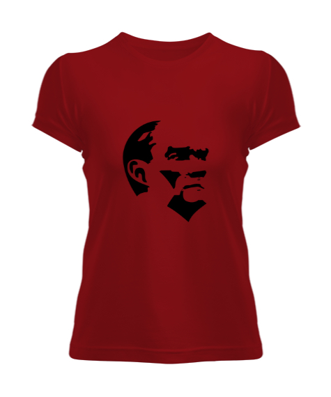 Tisho - Mustafa Kemal atatürk Kırmızı Kadın Tişört