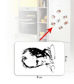 Mustafa Kemal ATATÜRK Kişiye Özel Buzdolabı Magneti - Tisho