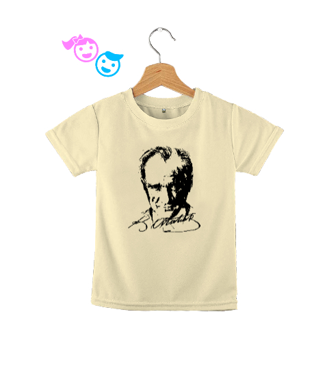 Tisho - Mustafa Kemal Atatürk Krem Çocuk Unisex