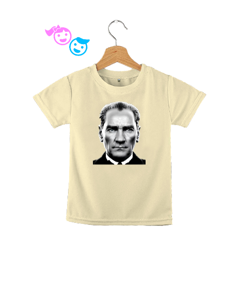 Tisho - Mustafa Kemal Atatürk Krem Çocuk Unisex