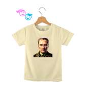 Mustafa Kemal Atatürk Krem Çocuk Unisex - Tisho