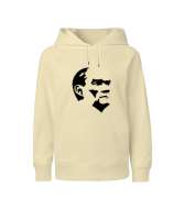 Mustafa Kemal Atatürk Krem Çocuk Unisex Hoodie Kapüşonlu - Tisho