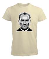 Mustafa Kemal Atatürk Krem Erkek Tişört - Tisho