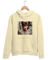 Mustafa Kemal ATATÜRK Krem Unisex Kapşonlu Sweatshirt - Tisho