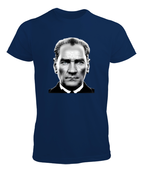 Tisho - Mustafa Kemal Atatürk Lacivert Erkek Tişört