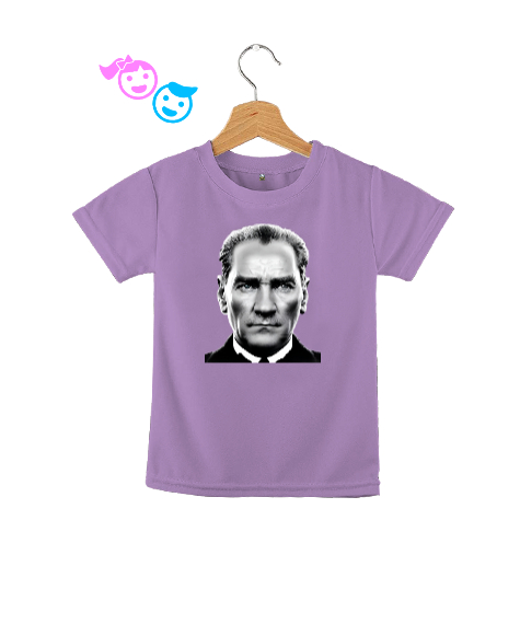 Tisho - Mustafa Kemal Atatürk Lila Çocuk Unisex