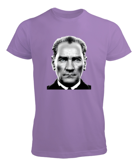 Tisho - Mustafa Kemal Atatürk Lila Erkek Tişört