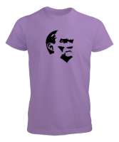 Mustafa Kemal Atatürk Lila Erkek Tişört - Tisho