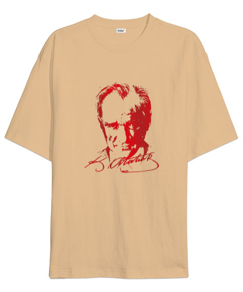 Tisho - mustafa kemal atatürk Oversize Unisex Tişört