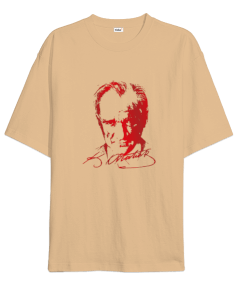 mustafa kemal atatürk Oversize Unisex Tişört - Tisho