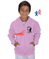 Mustafa Kemal Atatürk Pembe Çocuk Kapüşonlu Hoodie Fermuarlı - Tisho