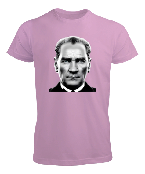 Tisho - Mustafa Kemal Atatürk Pembe Erkek Tişört