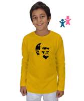Mustafa Kemal Atatürk Sarı Çocuk Unisex Uzunkollu - Tisho