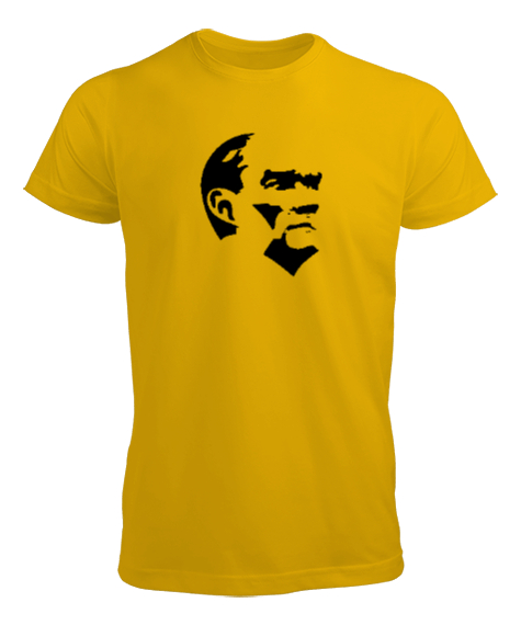 Tisho - Mustafa Kemal Atatürk Sarı Erkek Tişört