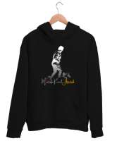 Mustafa Kemal Atatürk Siyah Unisex Kapşonlu Sweatshirt - Tisho