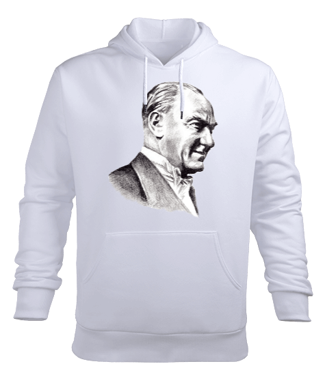 Tisho - Mustafa Kemal Atatürk T2 Erkek Kapüşonlu Hoodie Sweatshirt