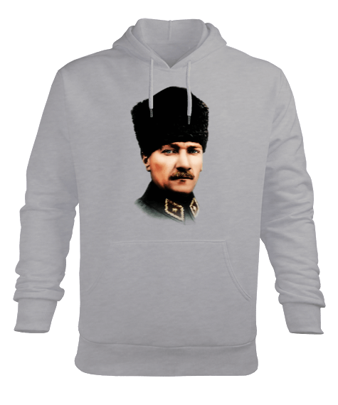 Tisho - Mustafa Kemal Atatürk T3 Erkek Kapüşonlu Hoodie Sweatshirt