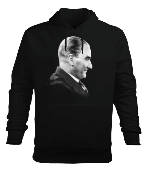 Tisho - Mustafa Kemal Atatürk T4 Erkek Kapüşonlu Hoodie Sweatshirt