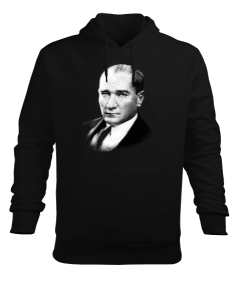 Mustafa Kemal Atatürk T6 Erkek Kapüşonlu Hoodie Sweatshirt - Tisho