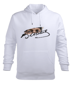 Mustafa Kemal Atatürk Tasarımlı Erkek Kapüşonlu Hoodie Sweatshirt - Tisho