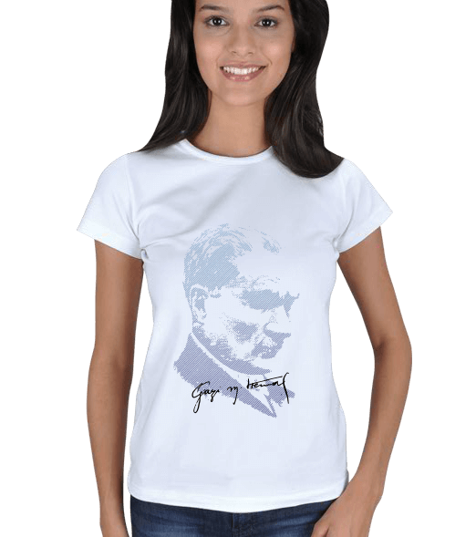 Tisho - Mustafa Kemal Atatürk Tasarımlı Kadın Tişört