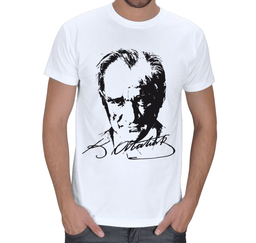 Tisho - Mustafa Kemal Atatürk tasarımlı tişört Erkek Tişört