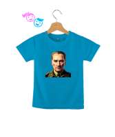 Mustafa Kemal Atatürk Turkuaz Çocuk Unisex - Tisho