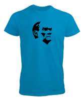 Mustafa Kemal Atatürk Turkuaz Erkek Tişört - Tisho