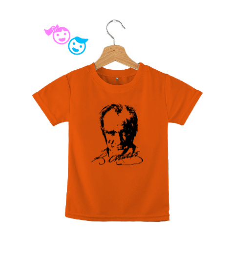 Tisho - Mustafa Kemal Atatürk Turuncu Çocuk Unisex