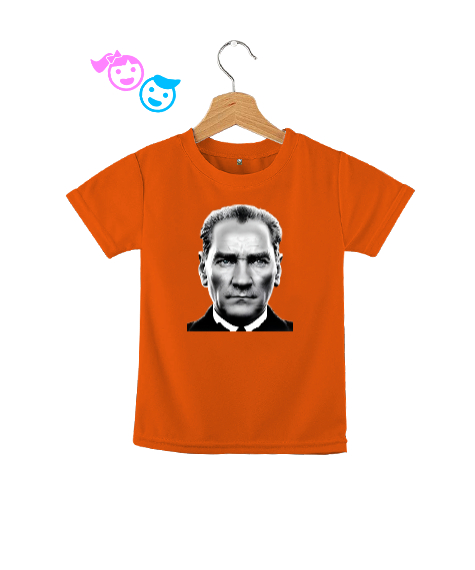 Tisho - Mustafa Kemal Atatürk Turuncu Çocuk Unisex