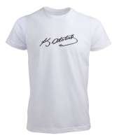 Mustafa Kemal ATATÜRK ün İmzası Beyaz Erkek Tişört - Tisho