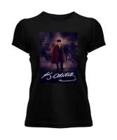 Mustafa Kemal Atatürk V5 Siyah Kadın Tişört - Tisho