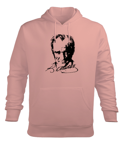 Tisho - Mustafa Kemal Atatürk Yavru Ağzı Erkek Kapüşonlu Hoodie Sweatshirt