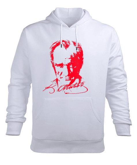 Tisho - Mustafa kemal basklılı sweatshirt Erkek Kapüşonlu Hoodie Sweatshirt