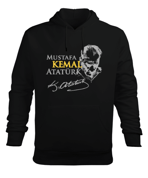 Mustafa Kemalim Erkek Kapüşonlu Hoodie Sweatshirt - Tisho