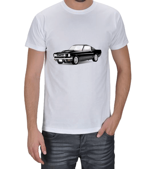 Tisho - Mustang Tasarımlı Erkek Tişört