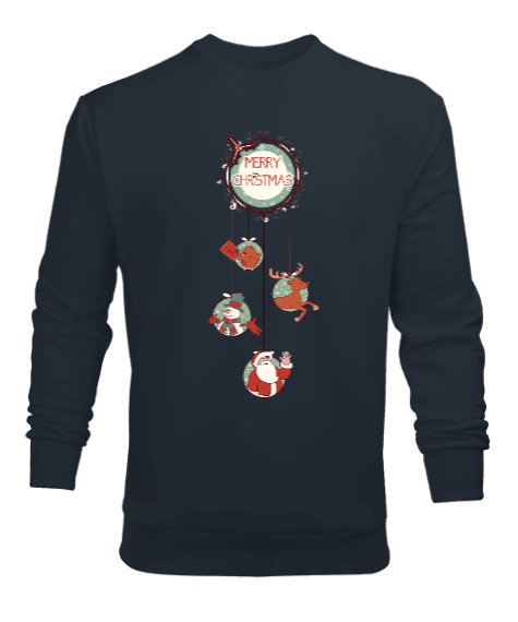 Tisho - Mutlu Noeller Erkek Sweatshirt