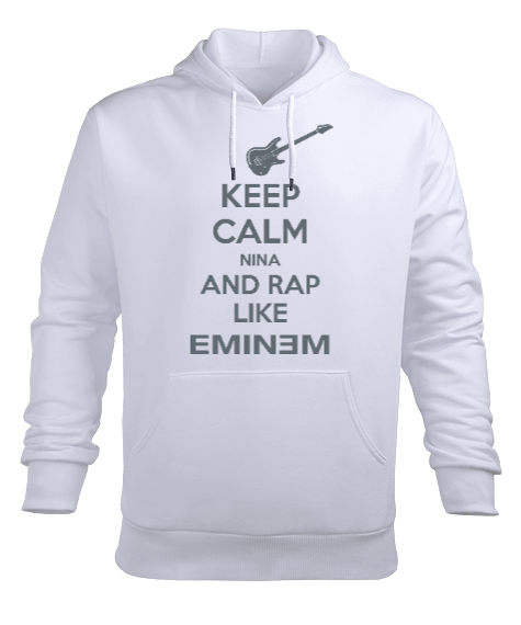 Tisho - Müzik baskılı Erkek Kapüşonlu Hoodie Sweatshirt