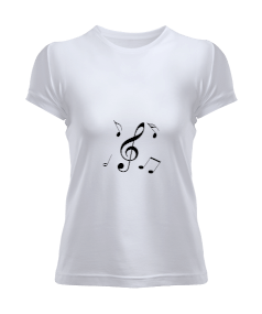 Tisho - müzik notaları Kadın Tişört