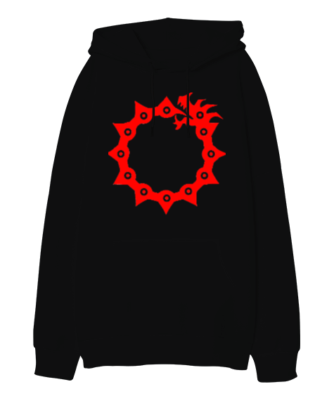 Tisho - Nanatsu No Taziai sweatshirt Oversize Unisex Kapüşonlu Sweatshirt